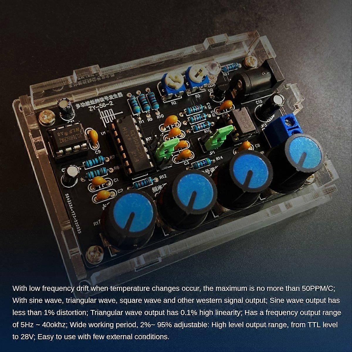 ICL8038 Function Signal Generator Module Kit with case