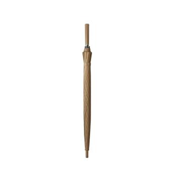 Windproof Golf Umbrella Automatic Open 16 Rib Fiberglass Brown Long Handle for Men and Women