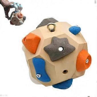 Handcrafted Boulder Block Multi-function Finger Strength Training 3D Rock Climbing Ball Climbing Training Block