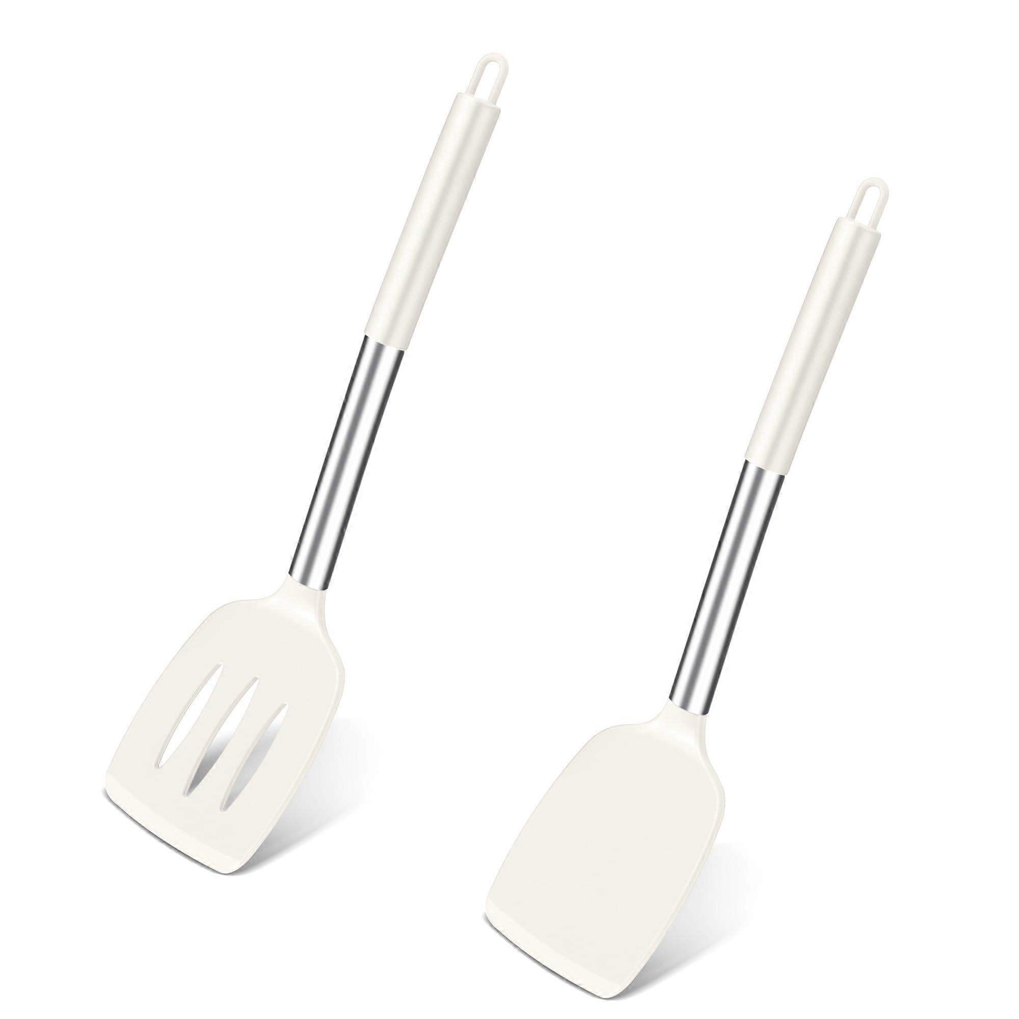 Siliconen spatel, set van 2, wit