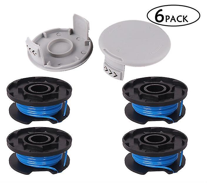 Trimmer Replacement Spool Line Include 2 Trimmer Cap For Ryobi One