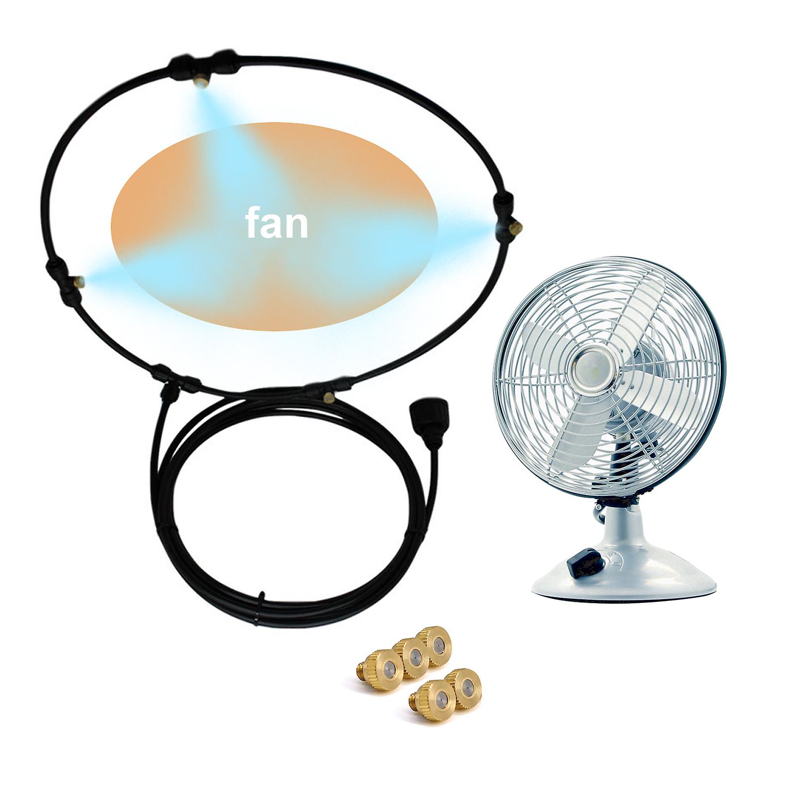 Outdoor Misting Fan Kit For Water Misting Cooling System Misters Mister Fan