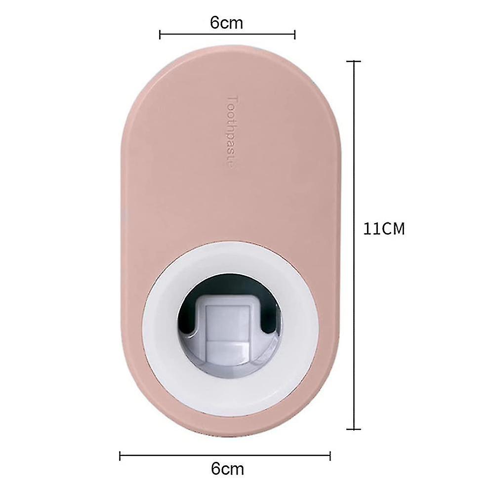 Pxcl 2 Pieces Automatic Wall Mounted Hands Free Toothpaste Dispenser, Automatic Toothpaste Squeezer, Multifunctional Wall Mounted Bathroom Access