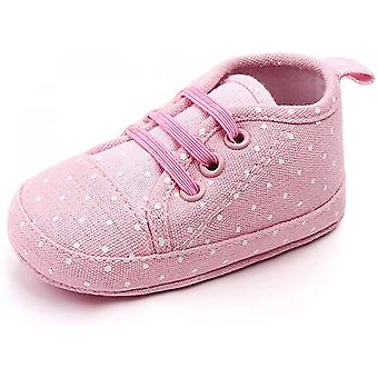 Veeki Baby Boys Girls Sneakers Soft Infant Crib Shoes Anti-slip Lightweight Toddler First Walkers--- Pink13cm