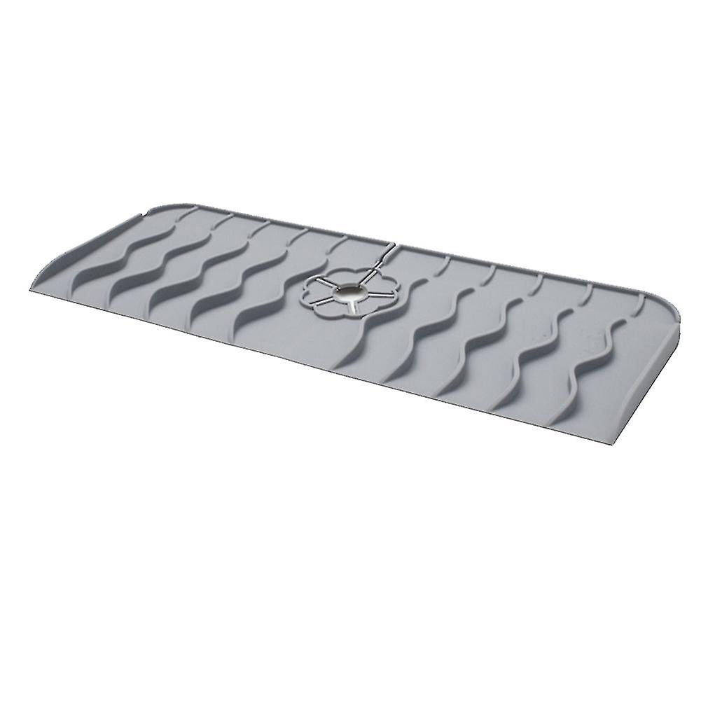 Ripples Kit Faucet Catcher Mat Grey