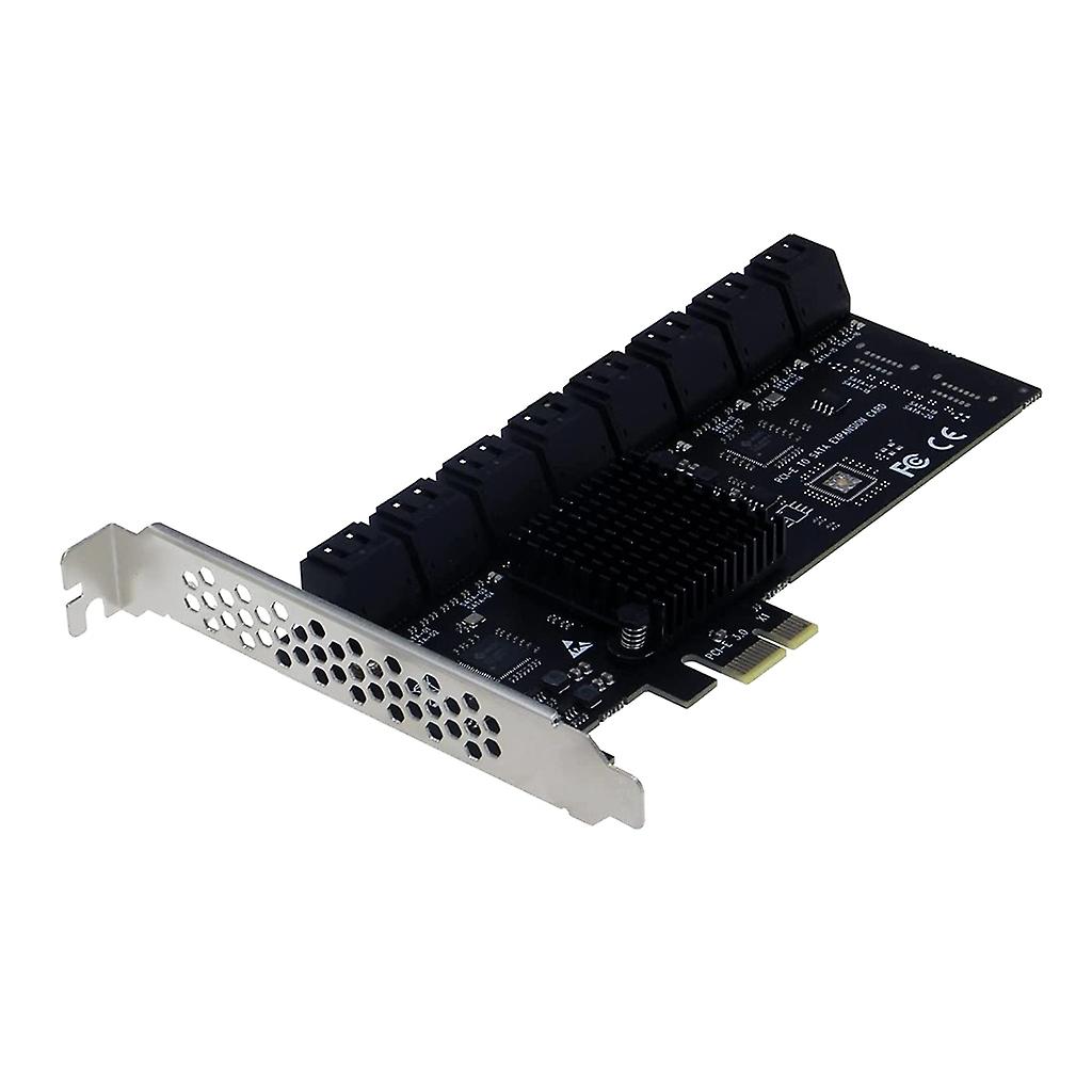 16 Port SATA III PCIE Controller Expansion Card PCIE 1X Slot to SATA3.0 Adapter