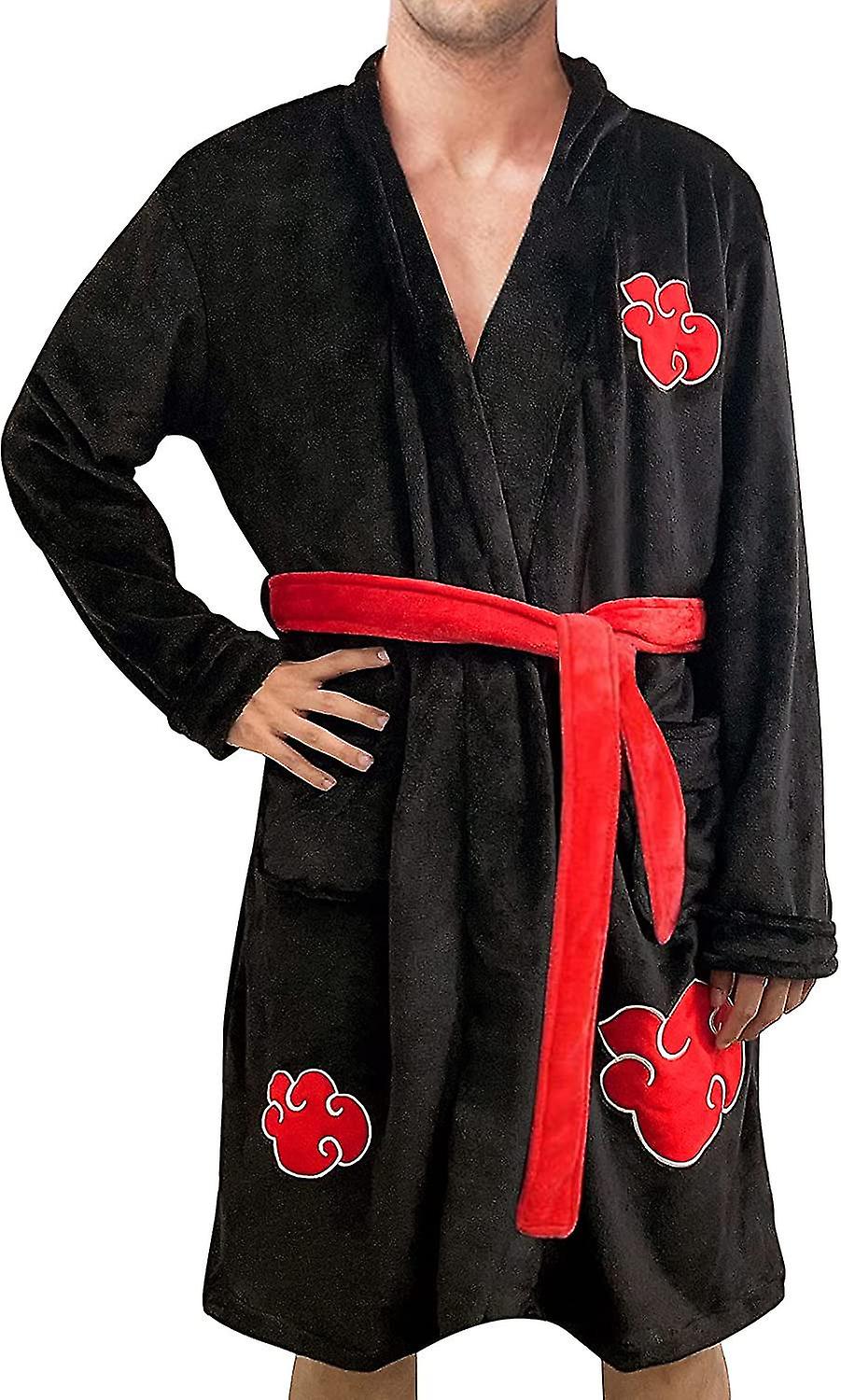 رجل حمام رداء سوبر لينة خلع الملابس ثوب أنيمي شال طوق ملابس نوم