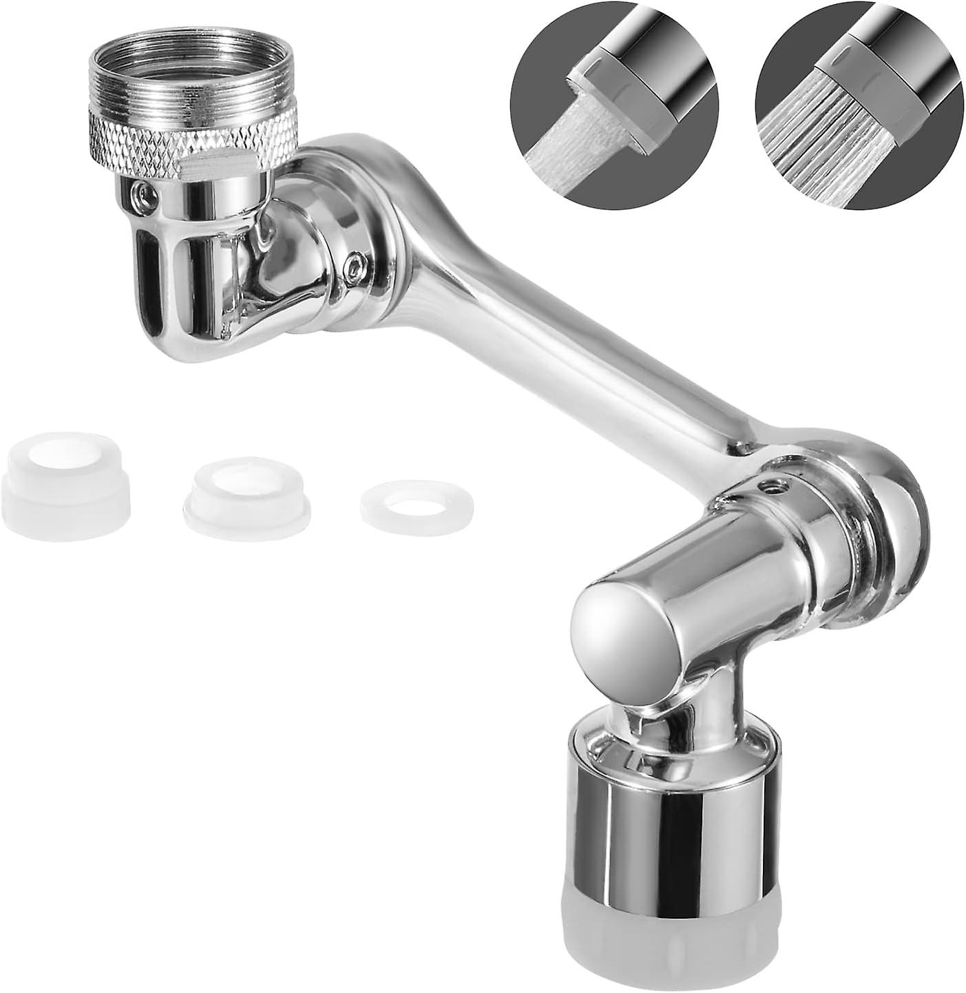 1080° Rotating Kitchen Faucet Aerator Swivel Extension Faucet Aerator Faucet Aerator with 2 Modes Nozzle for 20/22/24mm Thread for Wash Basin
