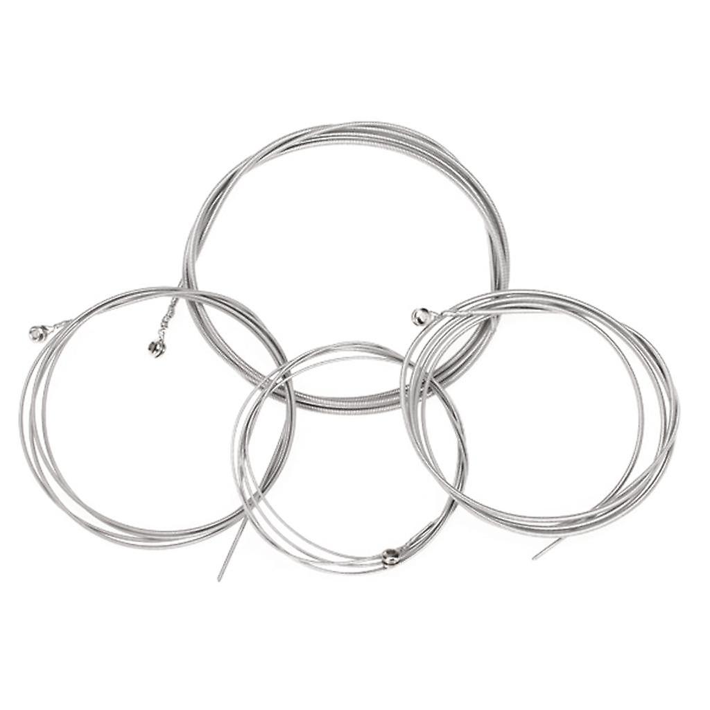 Set of 4 Steel Strings for 4 String Bass Guitar