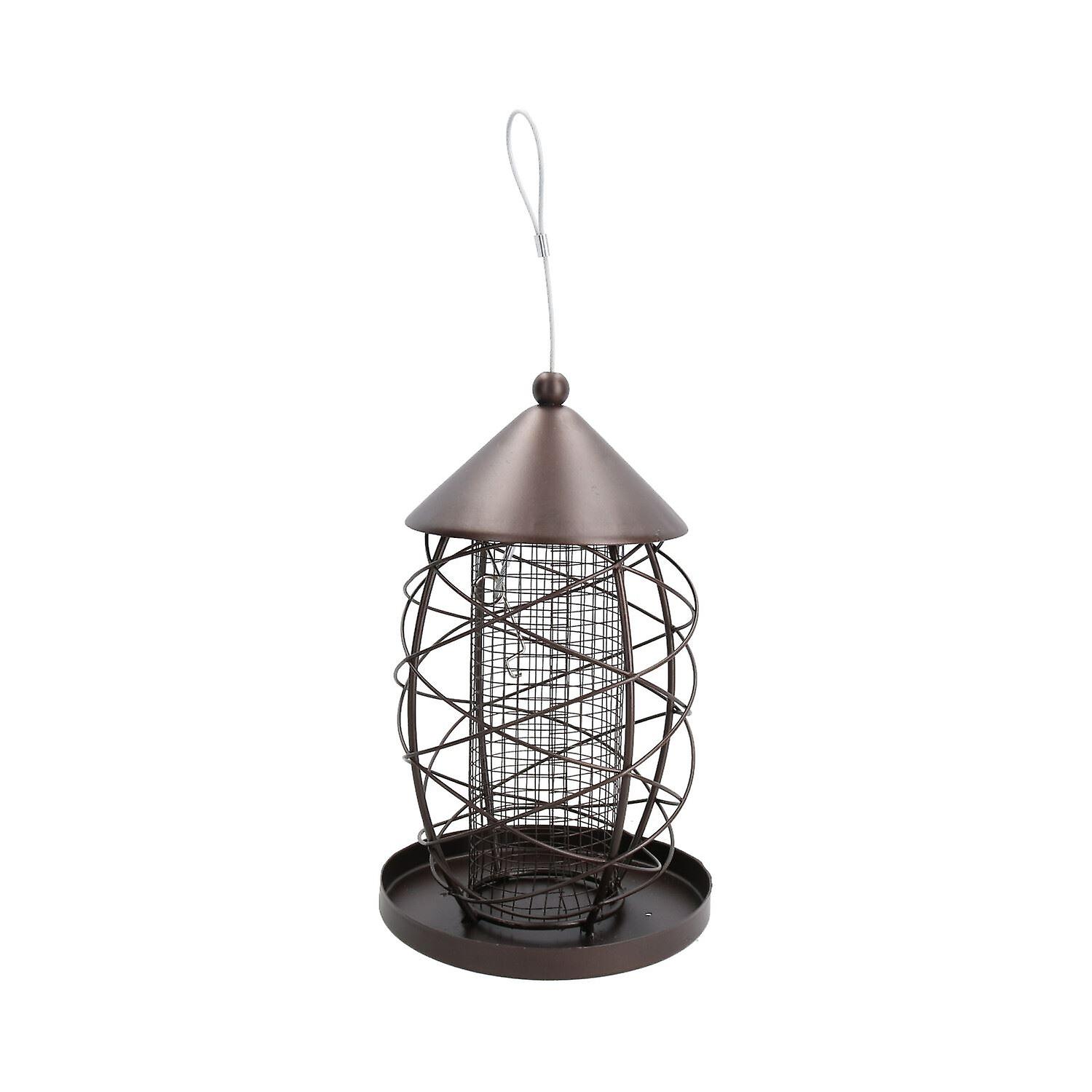 Lantern Bird Feeder Nut Holder Hanging Feeding Station For Wild Birds 17x25cm