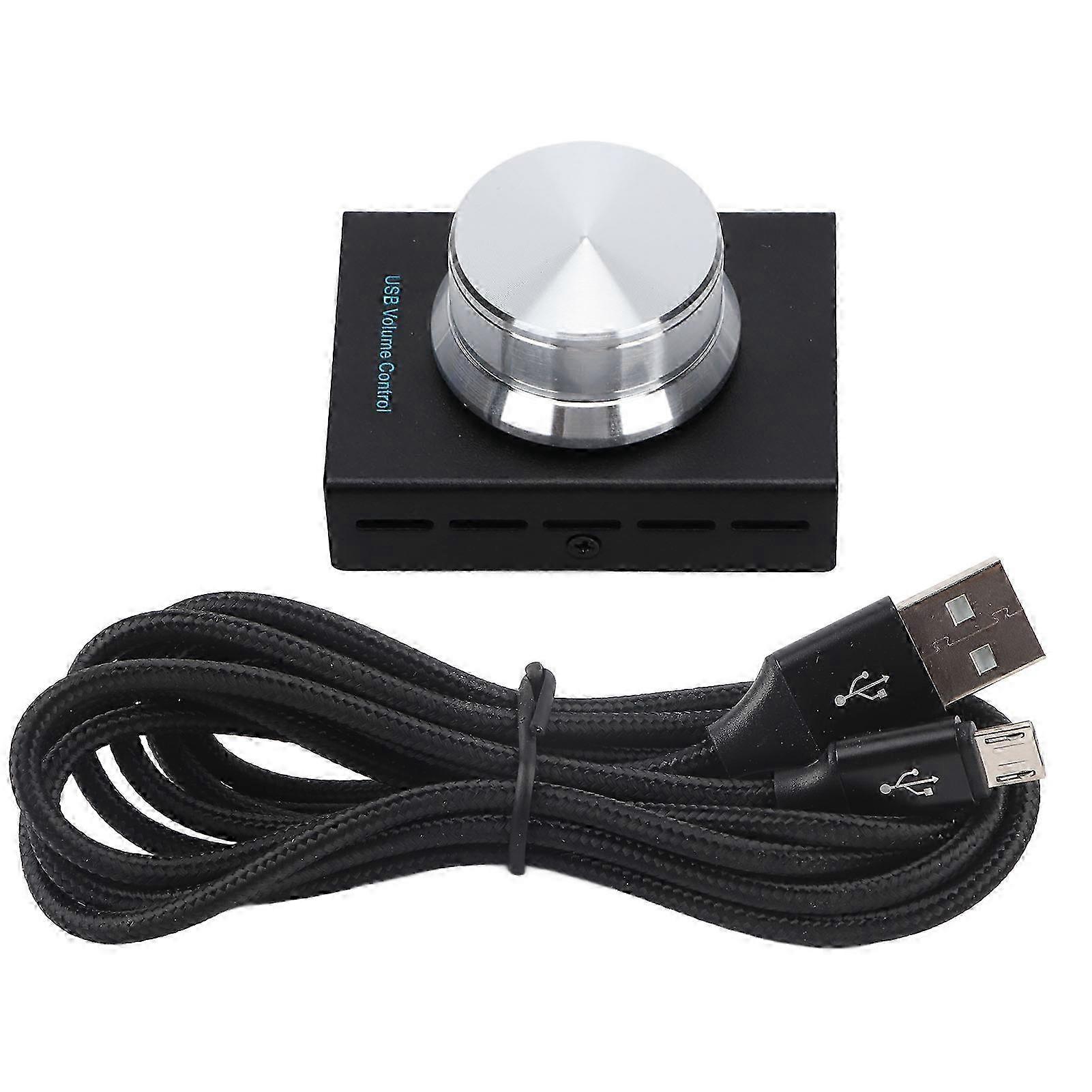 Contrôleur de volume USB AIMOS AMU001BK, télécommande de volume audio avec bouton à une touche