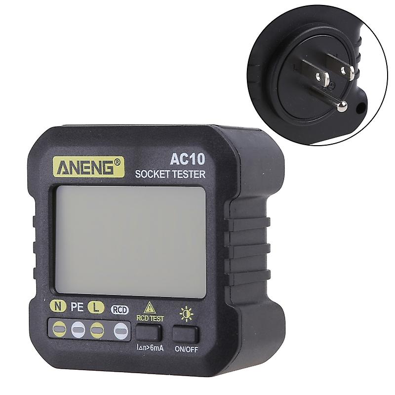 Digital Display Socket Tester Plug Polarity Phase Check Detector Voltage Test Multi-function Testing 90-250v/50-60hz