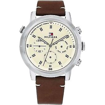 Troy Men's Analog Quartz Watch with Cowhide Bracelet 1792102