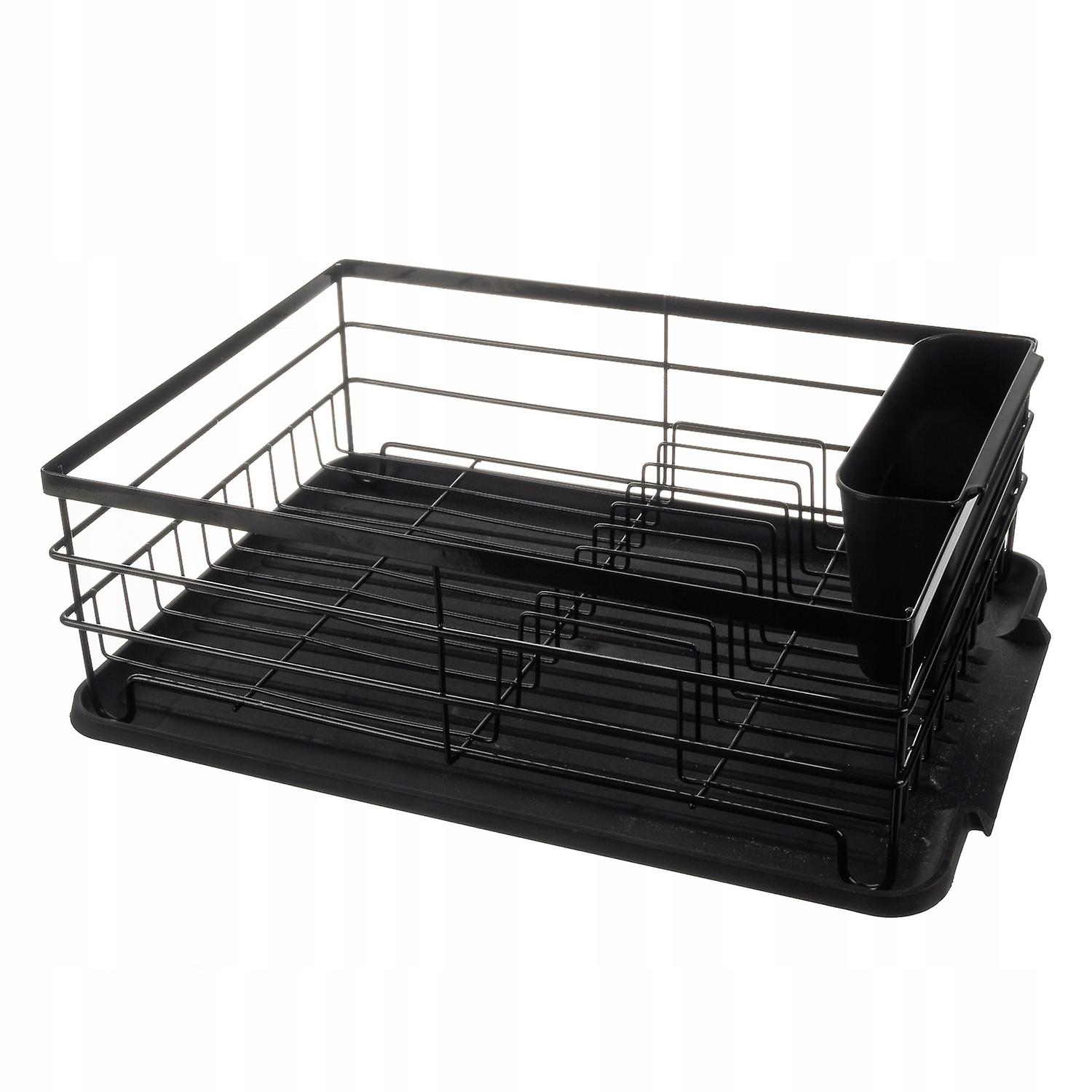Dish Rack Black Metal - 44 x 31 x 14.5 cm