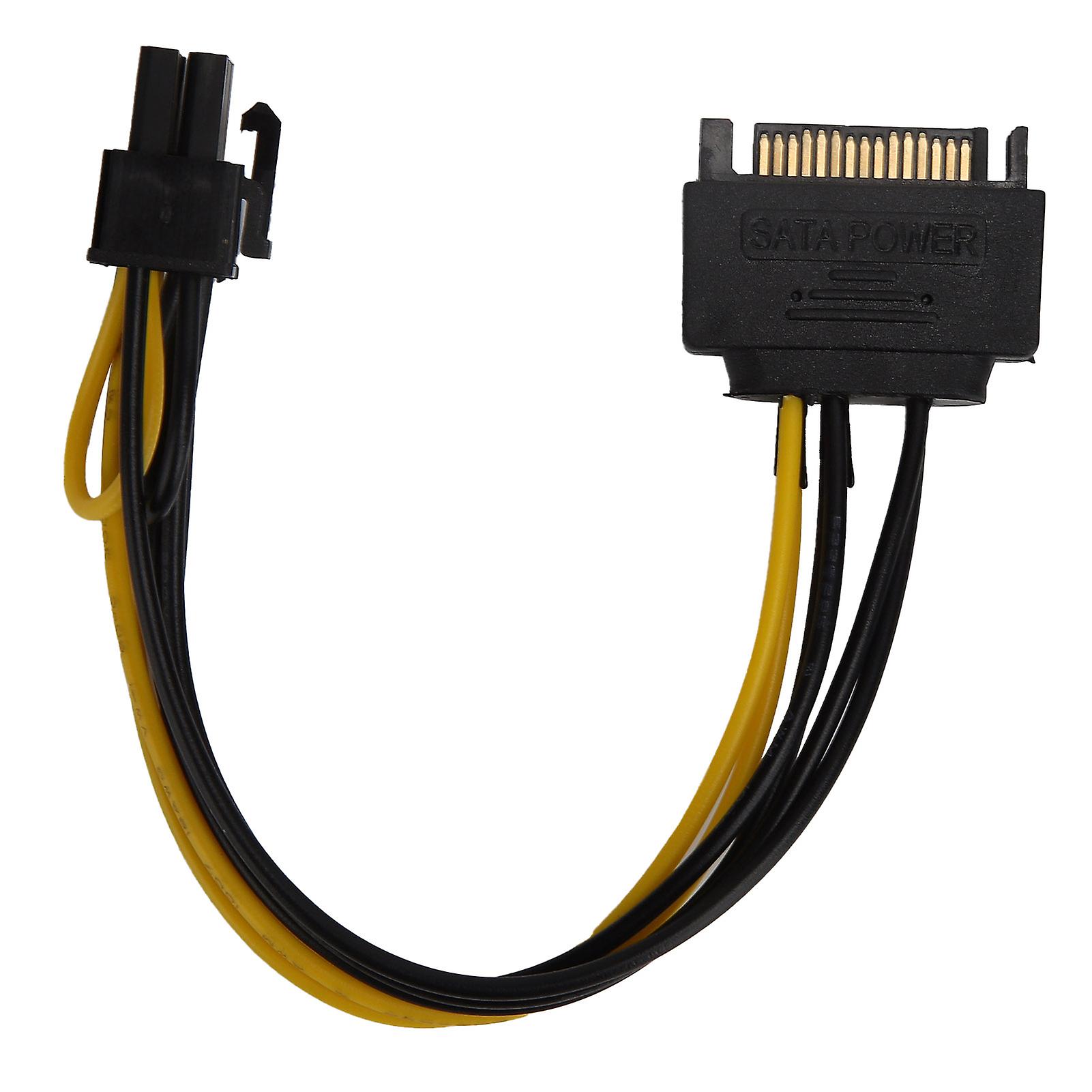 5Pcs 8Pin στην παροχή ηλεκτρικού ρεύματος σκληρών δίσκων καλωδίων επέκτασης συνδετήρων SATA προσαρμοστών 15Pin