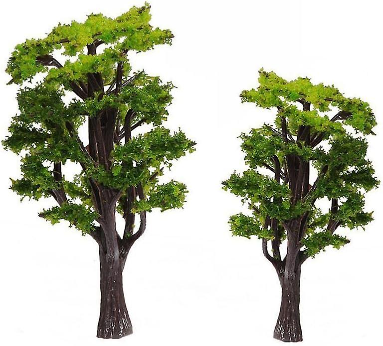 12pcs Model Trees Train Railways Architecture Landscape Scenery Scale 1:50 (Green)