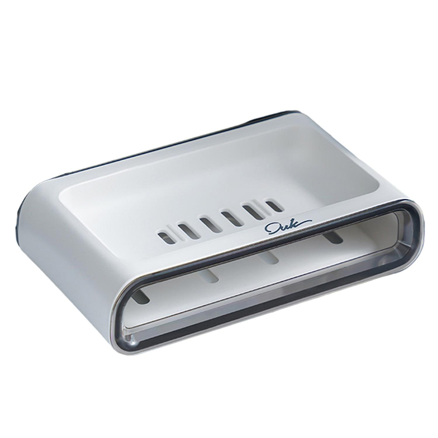 No-Punch Soap Box Removable Side Panel Easy to Clean Hollow Out Quick Drying Large Space Soap Dish H