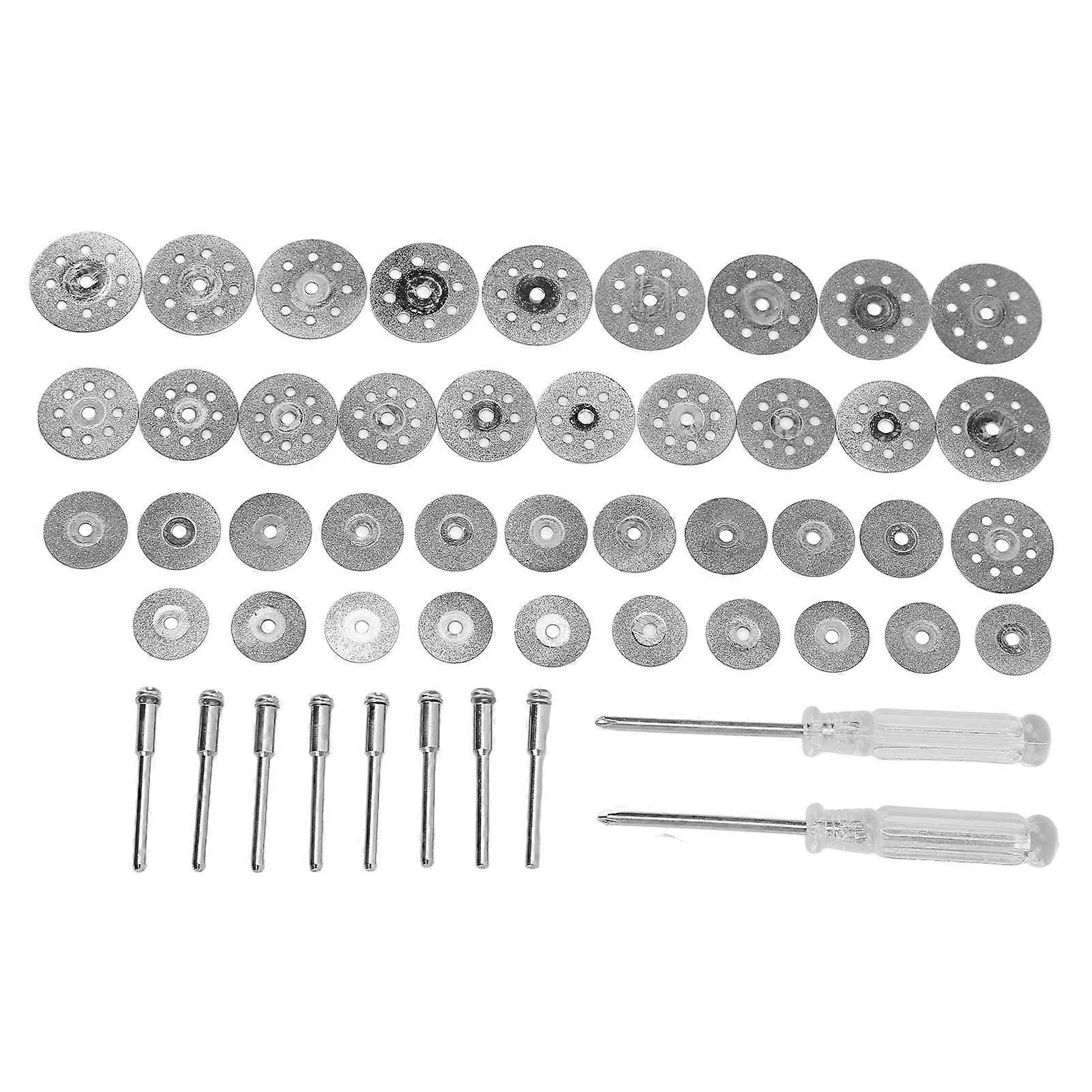Risegun Cutting Disc Assortment Diamond Cutting Wheel Set, Metal Grinding Disc Assortment with Screwdriver and Connecting Rod, Rotary Tool Kit