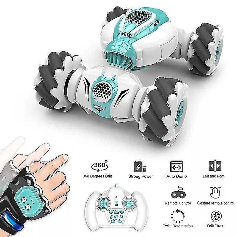 Remote control stunt car, remote control hand gesture sensor deformable electric toy car