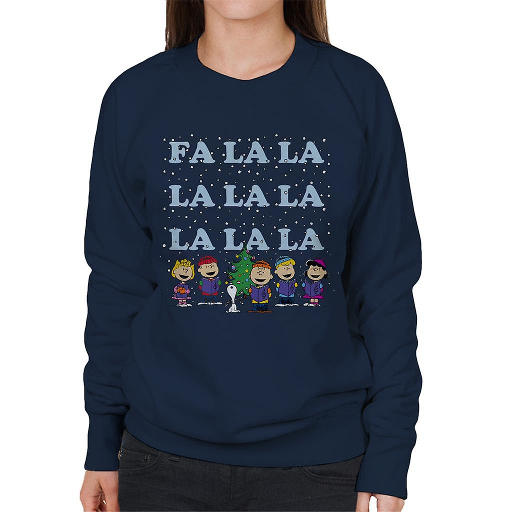 Peanuts Fa La La La Christmas Carol Women's Sweatshirt