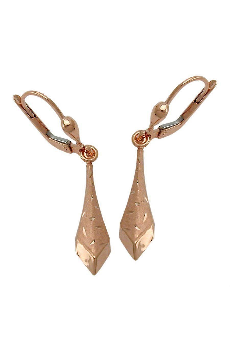 Leverback Earrings 9k Redgold - Gl431239