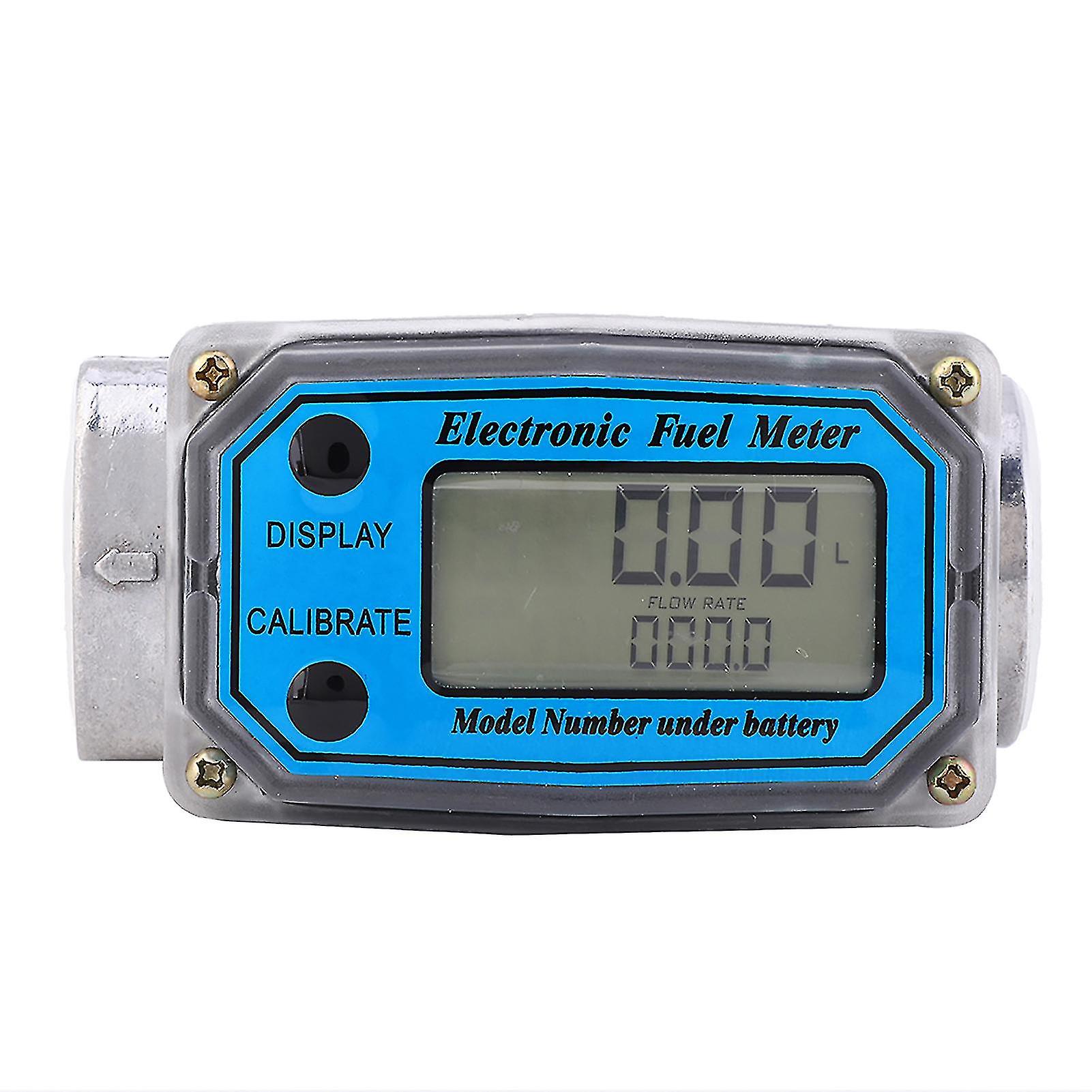 Mini Digital Turbine Flowmeter Diesel Fuel Flow Meter 10200l 1