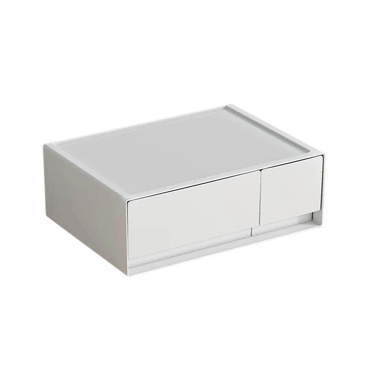 Stackable Desktop Organizer Large Capacity Drawer Storage Box School Stationery Sundries Organizer