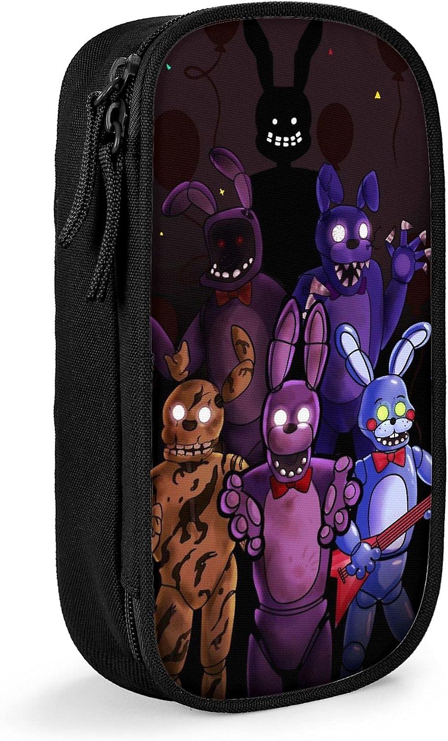 קלמר, תיק עט גדול עם רוכסן כפול שחור - חמישה לילות אצל פרדי'ס 11-שחור SAOE010616