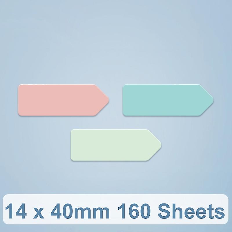 Thermal Paper Tag For NiiMbot D101 14 x 40mm 160 Sheets Arrow Direction