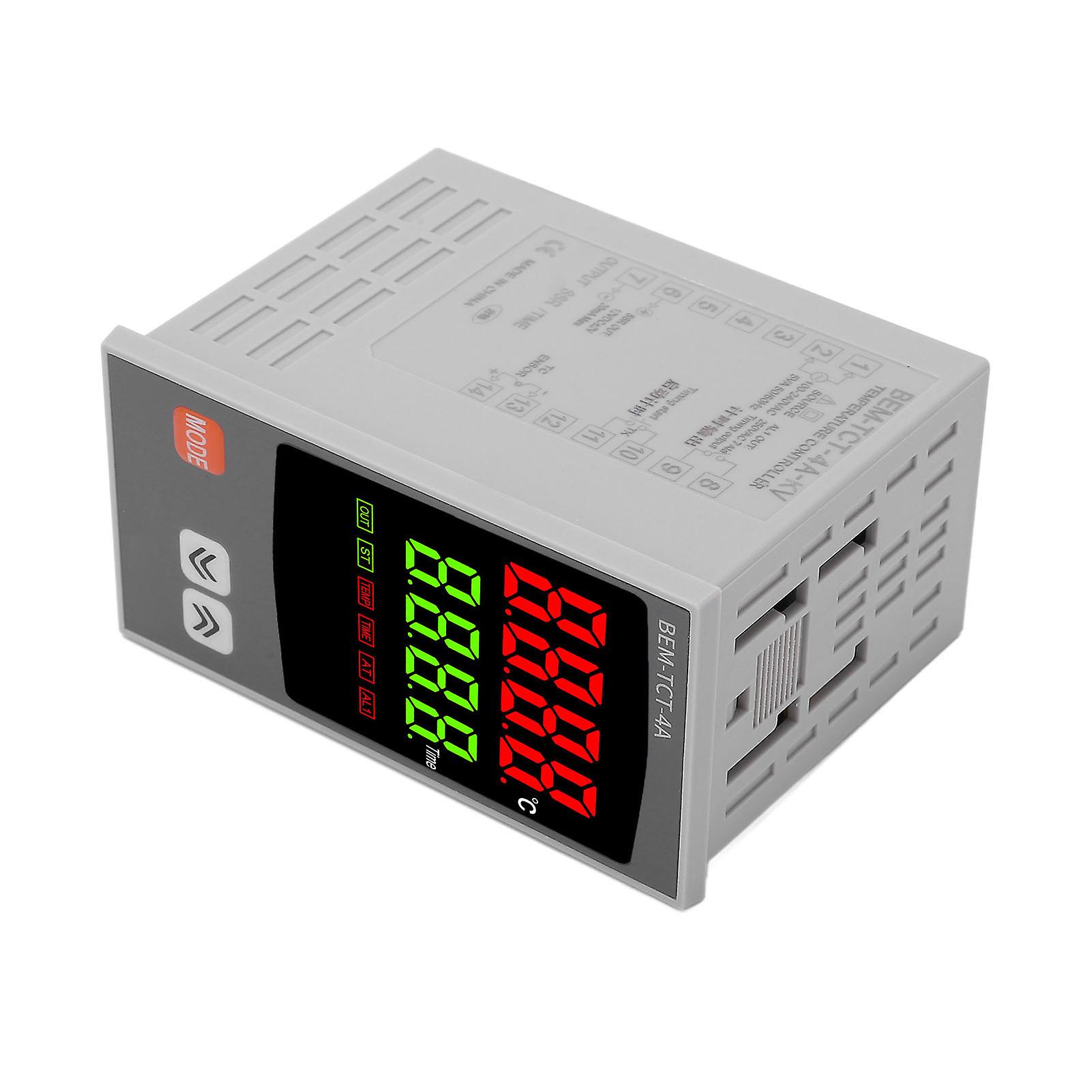 PID Temperature Controller 7 Segment LED Display PID Thermostat Regulator for Industrial Equipment AC 100‑240V 