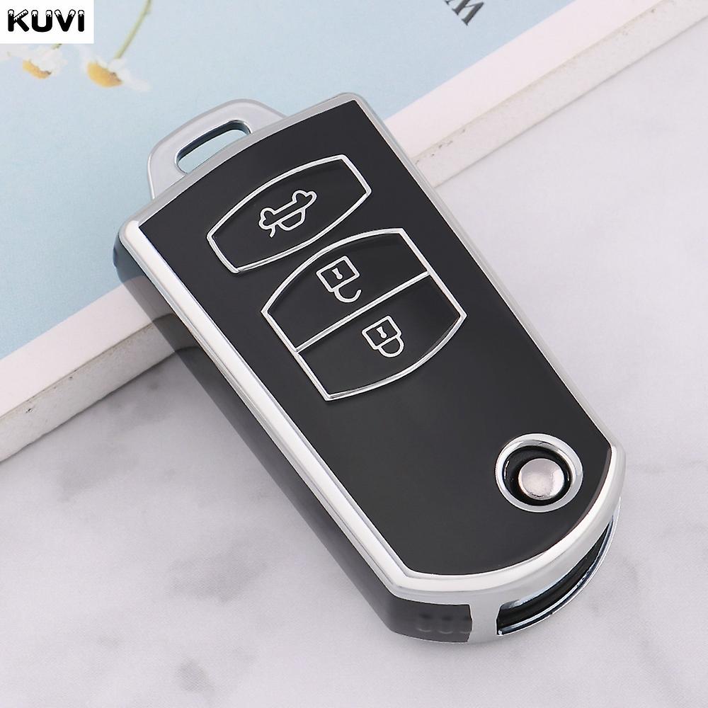 New Tpu Car Key Case Cover Shell For Mazda 3 5 6 Series M6 Rx8 Mx5 2 3 Buttons Flip Key Protector Fob Bag Accessories