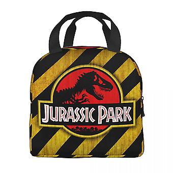 Jurassic Park Resuable Lunch Box Women Waterproof Dinosaur World Cooler  Thermal Food Insulated Lunch Bag School Children Student