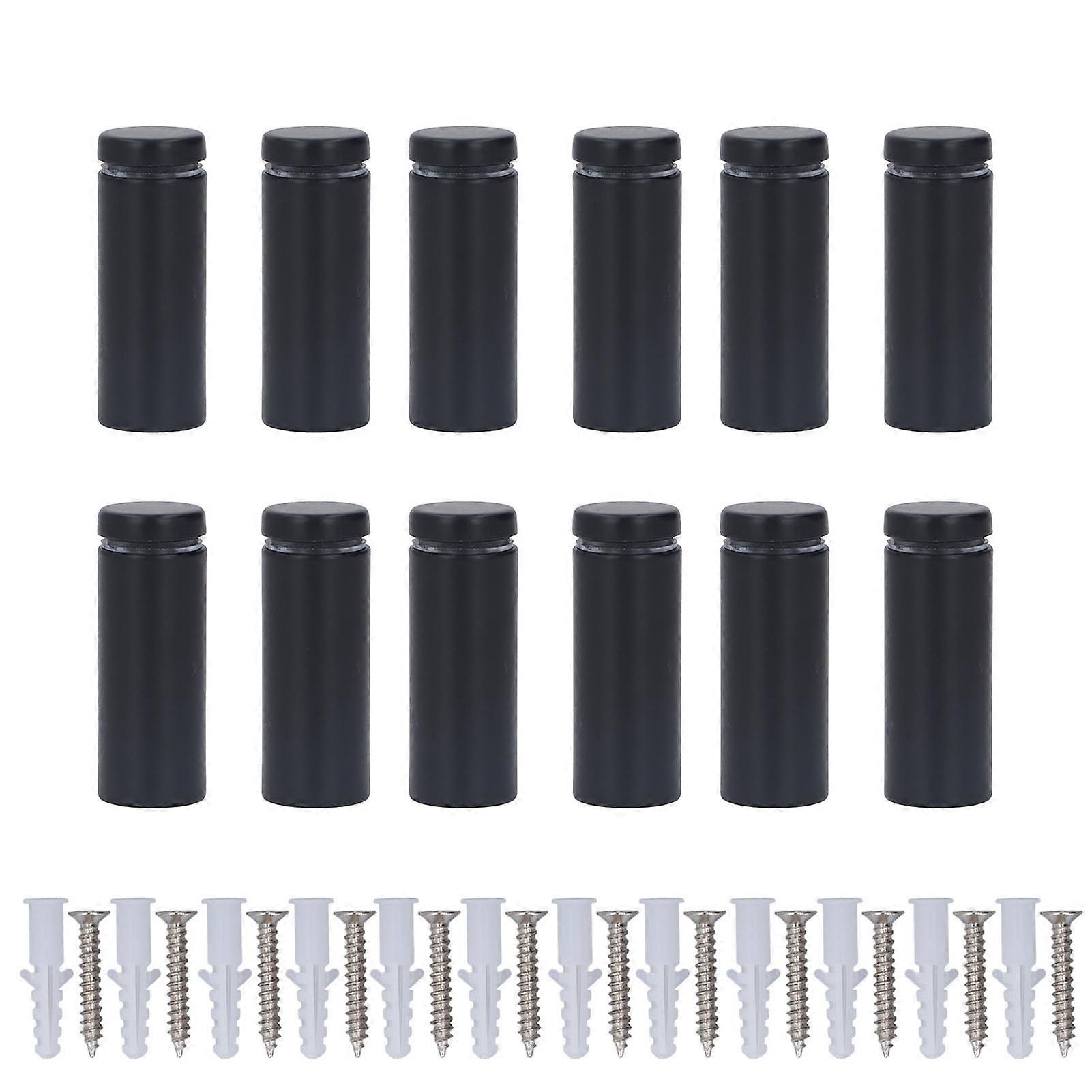 12Pcs Standoff Screw Stainless Steel 19x50mm Wall Mount Advertising Fastener Set Kit