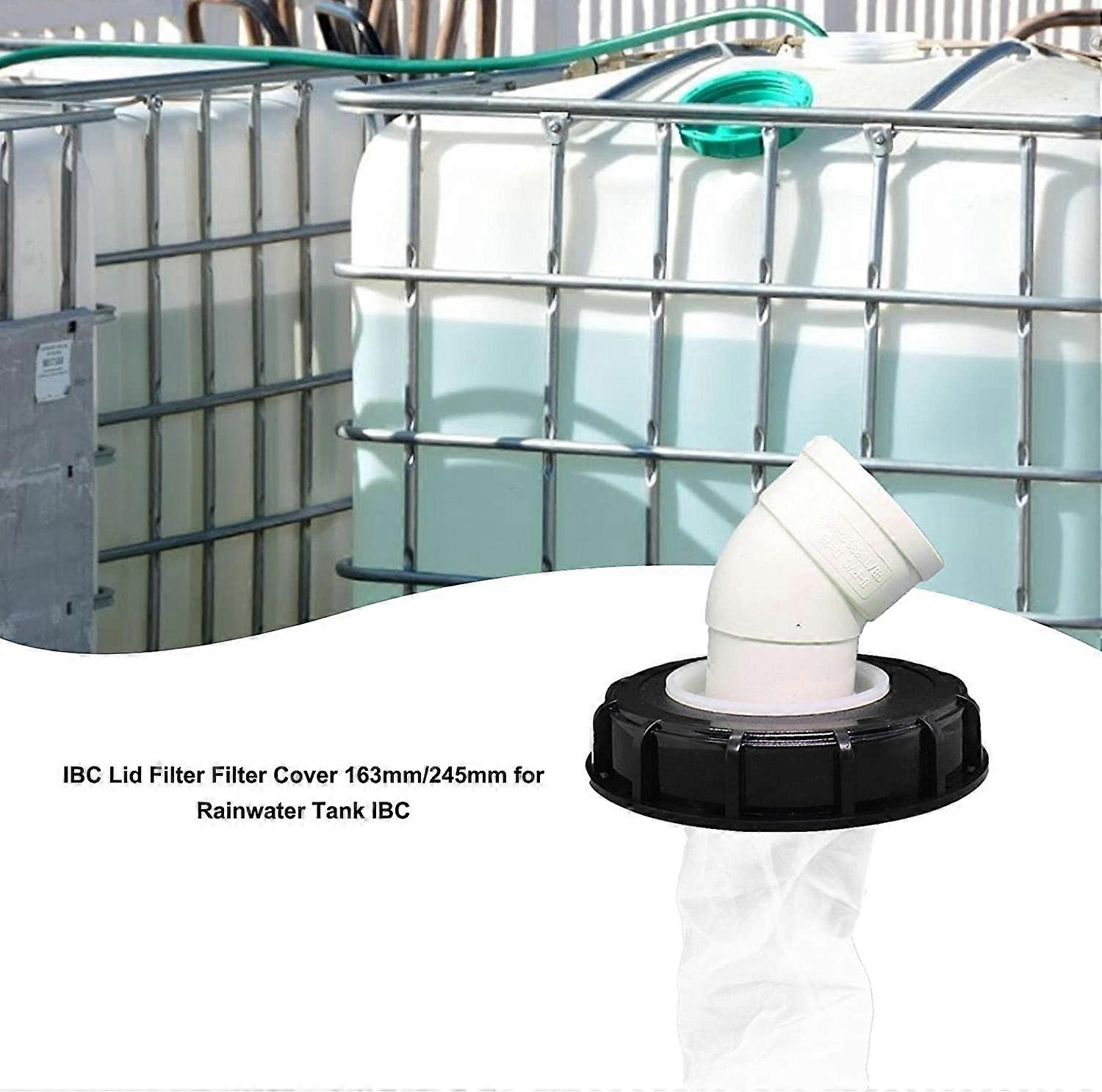 Coperchio Con Filtro Per IBC 165 Mm | Nylon Lavabile | Per Serbatoi Acqua Piovana 1000 Litri | Accessorio DN150 Nero