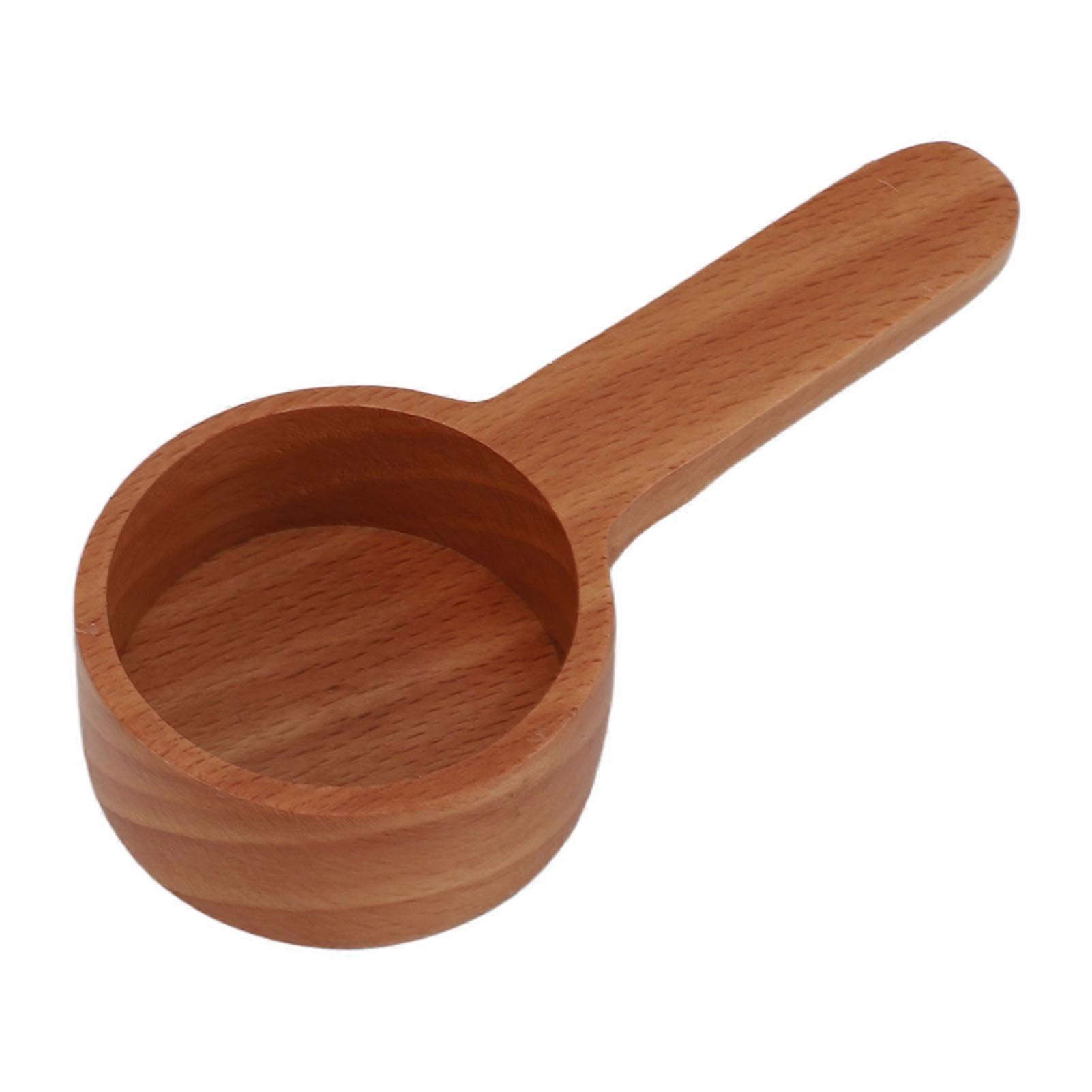 Multifunctional Wooden Coffee Spoon, High Precision, Exquisite and Durable, for Home and Kitchen, Short Log Color
