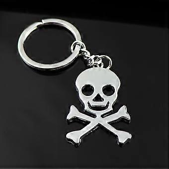 Skull Head Key Chain Skeleton Pendant Halloween Keyring Bag Charm for Men Women,1pc