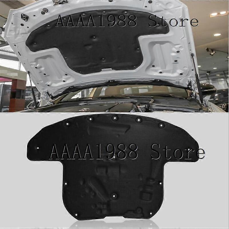 LBQ 2014-2019 غطاء محرك السيارة الصوت العزل الحراري القطن وسادة عازلة للصوت حصيرة غطاء لمرسيدس بنز الفئة C W205