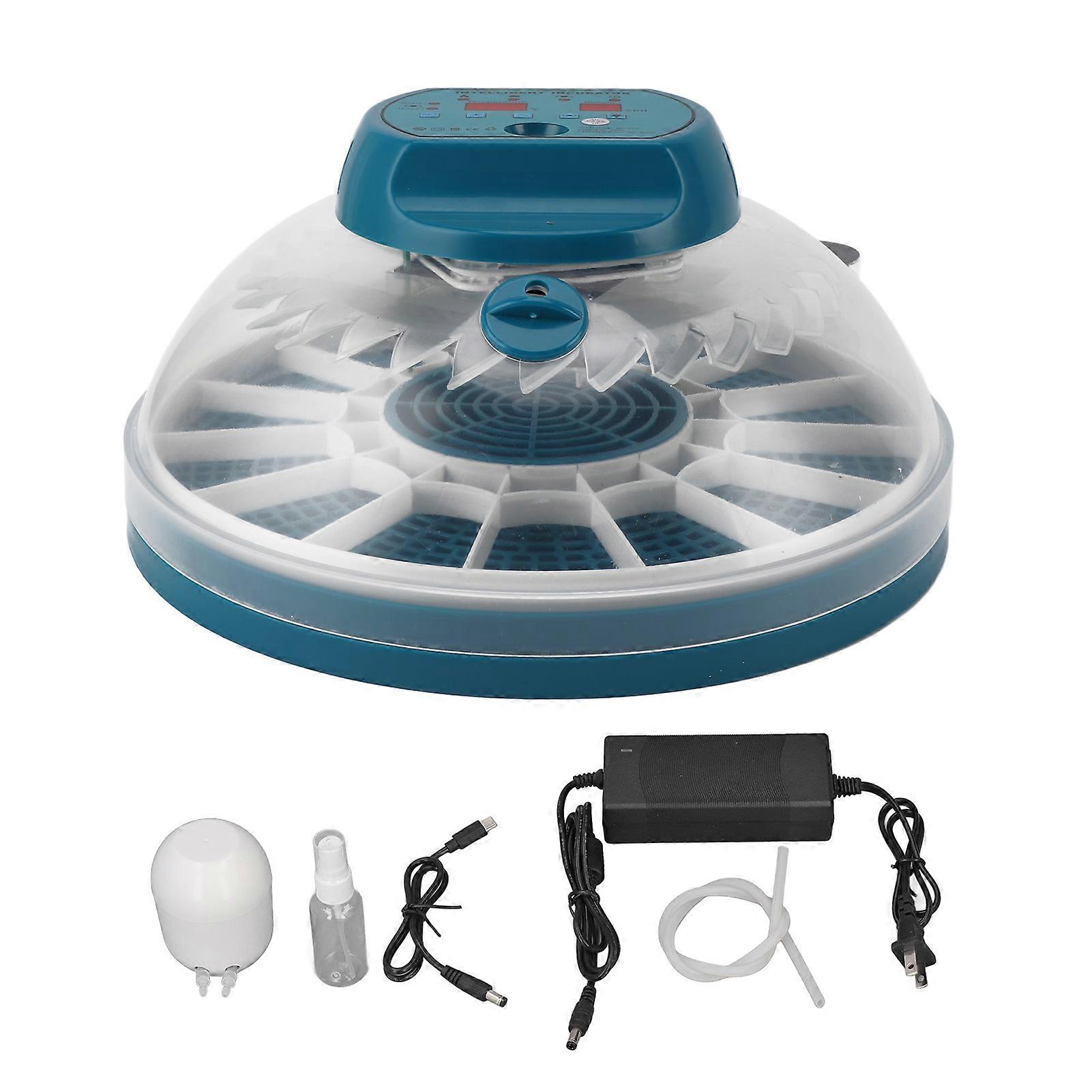 15 Egg Incubator Constant Temperature Control Automatic Hatching Egg Turner Incubator for Chicken Quail Duck Eggs US Plug 100 to 240V Single Power NO.