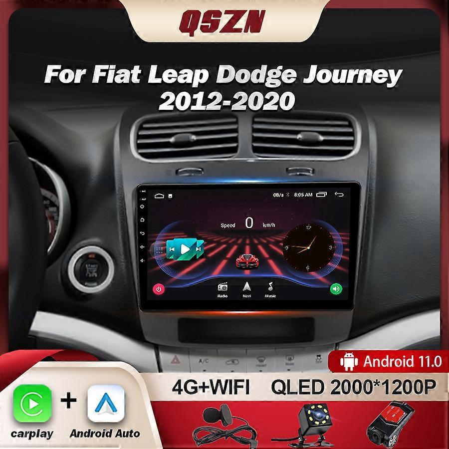 Car Radio For Dodge Journey Fiat Freemont Leap 2012~2020 GPS Navigation Multimedia Player 4G Wifi BT Carplay Android 13 WQ4402