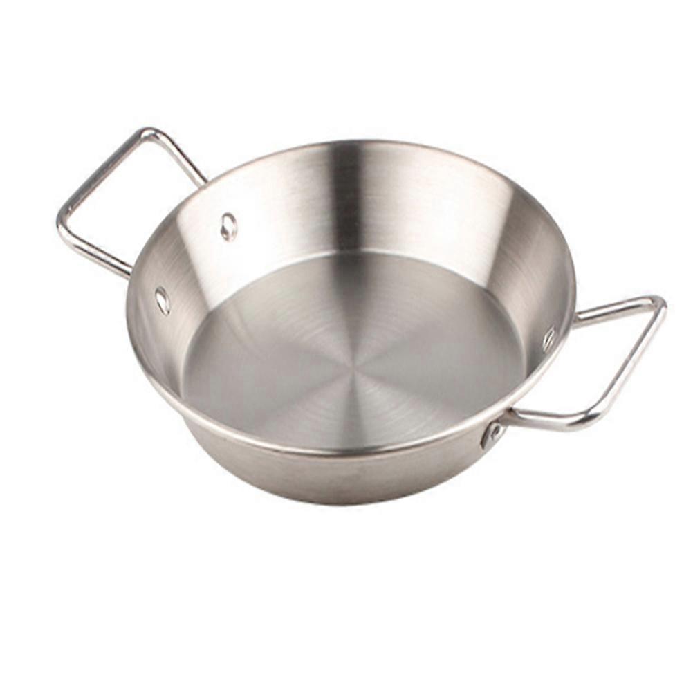 1pc Party Food Plate Baking Tray Anti-scalding Tableware Tray with Double Handles