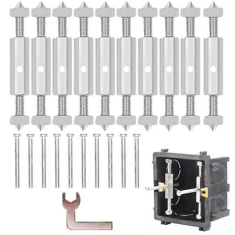 Wall Switch Socket Repairers 10 Pairs 86 Type Wall Switch Socket Box Repairer Portable Wall Switch Outlet Box Repair Tools