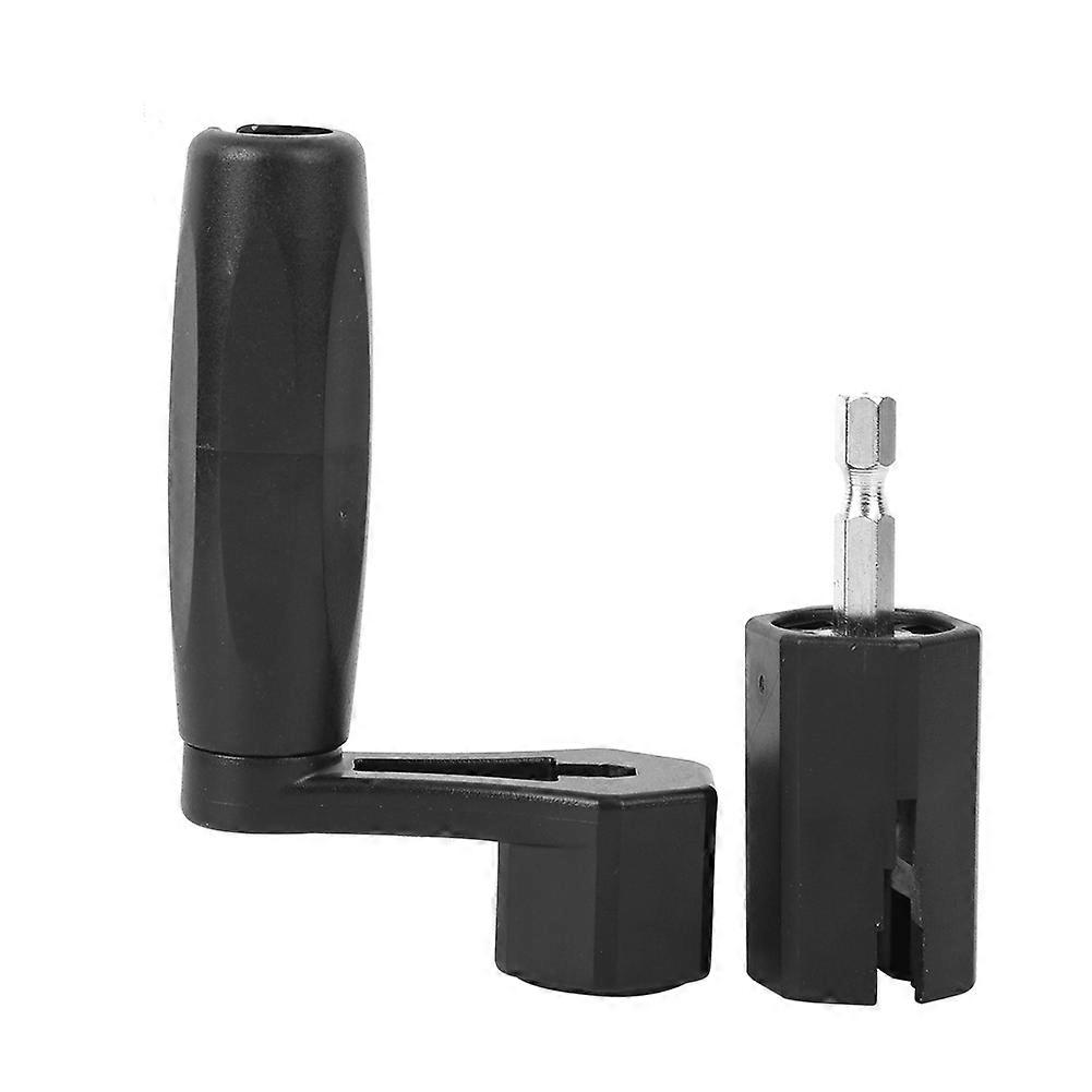 2 in 1 Gitarre String Winder Schwarz ABS Bridge Pin Peg Puller Schraubendreher Bohrer