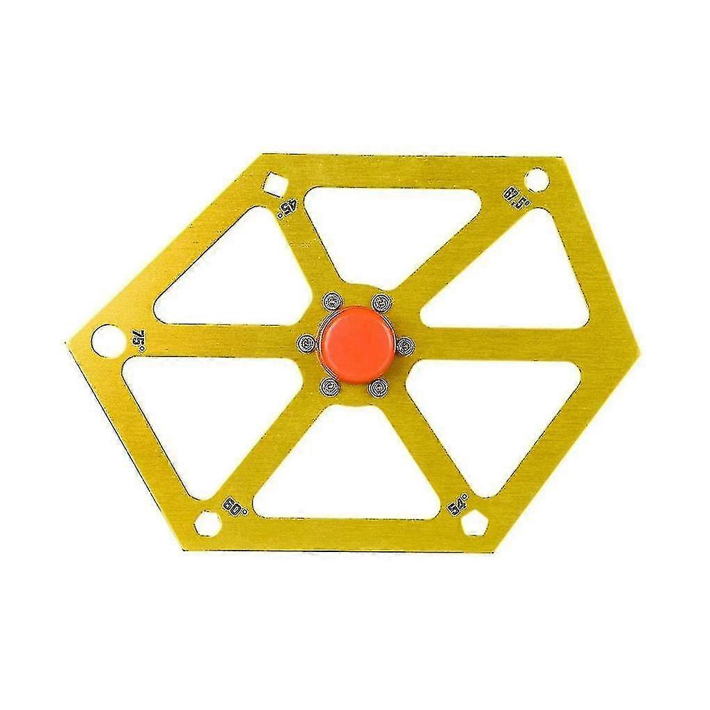 Ruler Cutting Machine Table Saw Adjustment With Magnetic Aluminum Alloy Hexagonal Ruler Gold