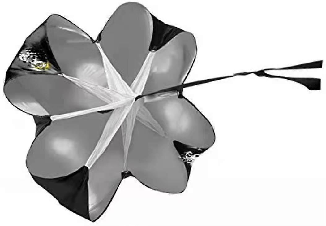 Paraquedas de Resistência à Velocidade para Treinamento de Velocidade e Aceleração Cinza / Preto, 54 Polegadas