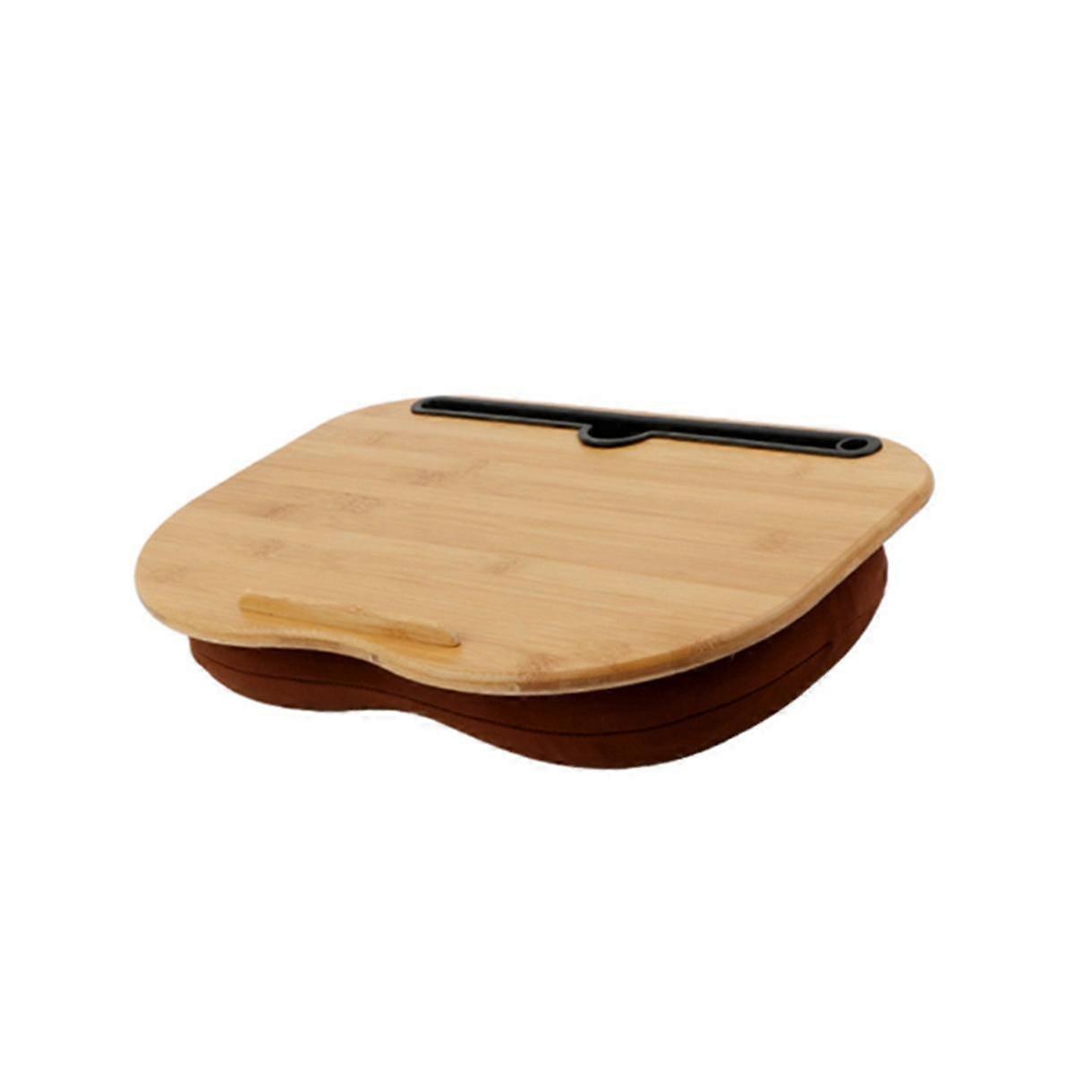 Lap Desk with Pillow Cushion,Laptop Stand with Slot for Tablet,Computer Bed Table for Travel,Suppor