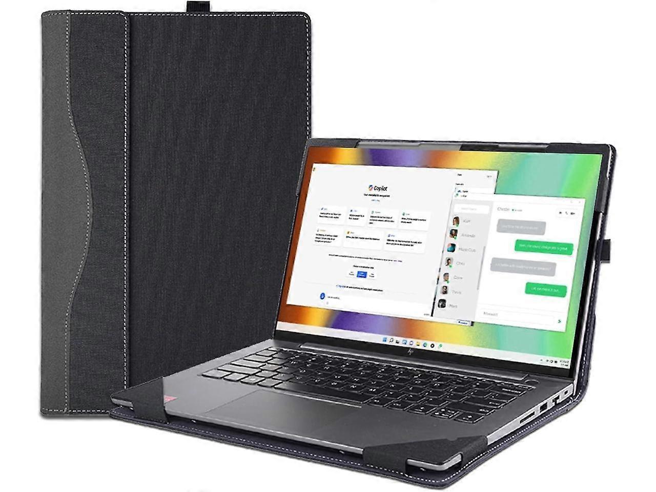 Laptop Case Cover for 2024 13.3 inch HP Pavilion Aero Laptop 13-bg 13t-bg Notebook PC Sleeve, 2 in 1 PU Leather Protective Shell Bag with Pencil Holde