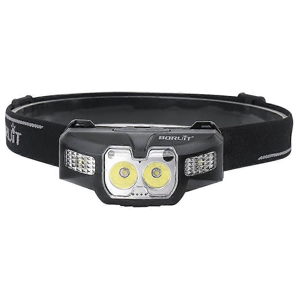 mini headlamp motion sensor mode headlight 2*3030 rechargeable 2*xp