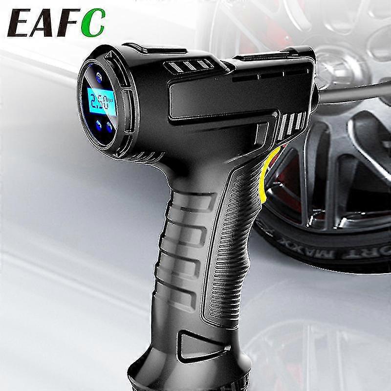 מדחס אוויר לרכב 120w אלחוטי נטען משאבה מתנפחת נייד משאבת אוויר נייד משאבת אוויר מנפח צמיגים דיגיטלי עבור כדורי אופניים לרכב