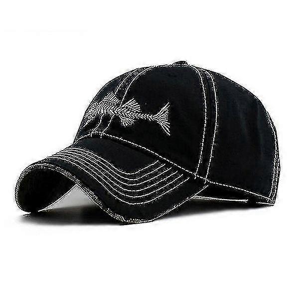 New Fishbone Logo Men's Outdoor Casual Baseball Cap