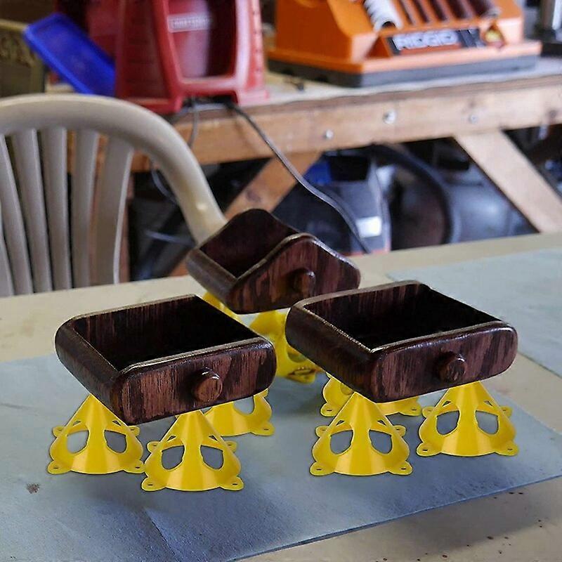 50 PCS Yellow Cone Canvas And Cabinet Door Risers 35Inch X 2Inch ...